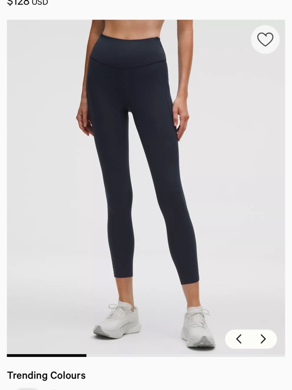 lululemon athletica Fast and Free HR Tight 25" in Deep Navy Blue